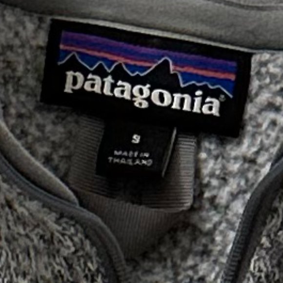 Patagonia Women's Better Sweater 1/4 Zip Fleece Birch White Size Small - Picture 4 of 4